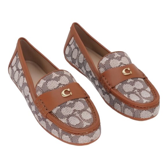 COACH Shoes - COACH Sculpted C Loafers Cocoa Burnished Amber EU 39.5 US 8.5M